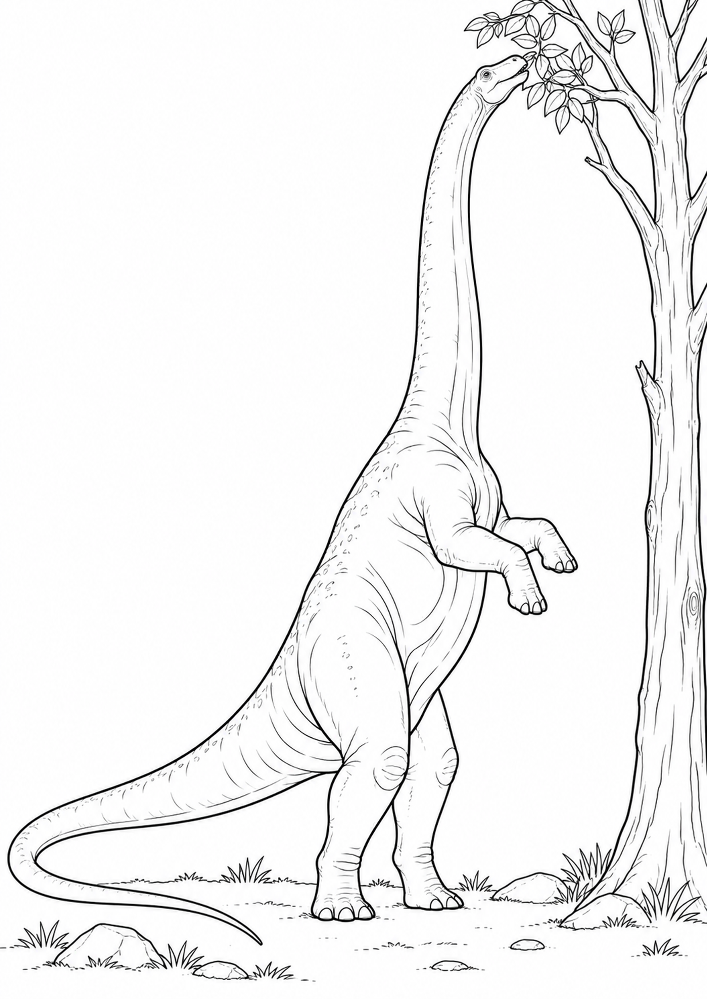 Brachiosaurus auf den Hinterbeinen
