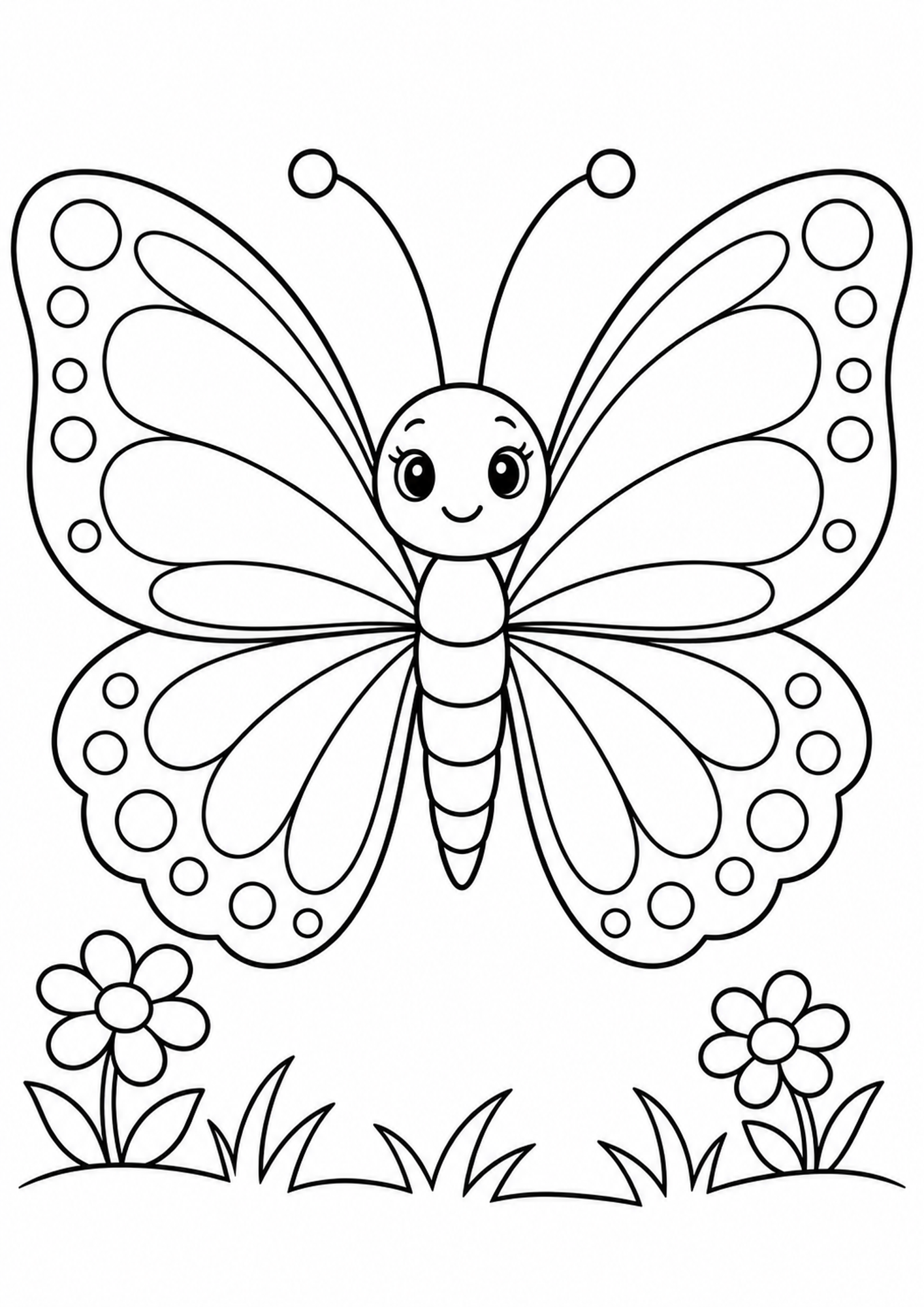 Fröhlicher Schmetterling