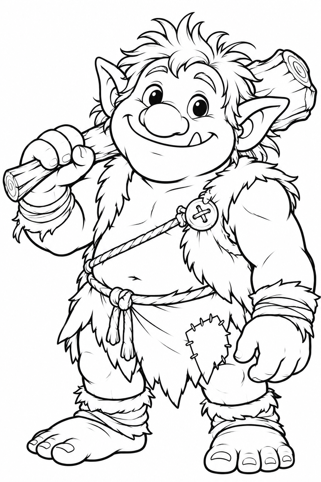 Fröhlicher Troll
