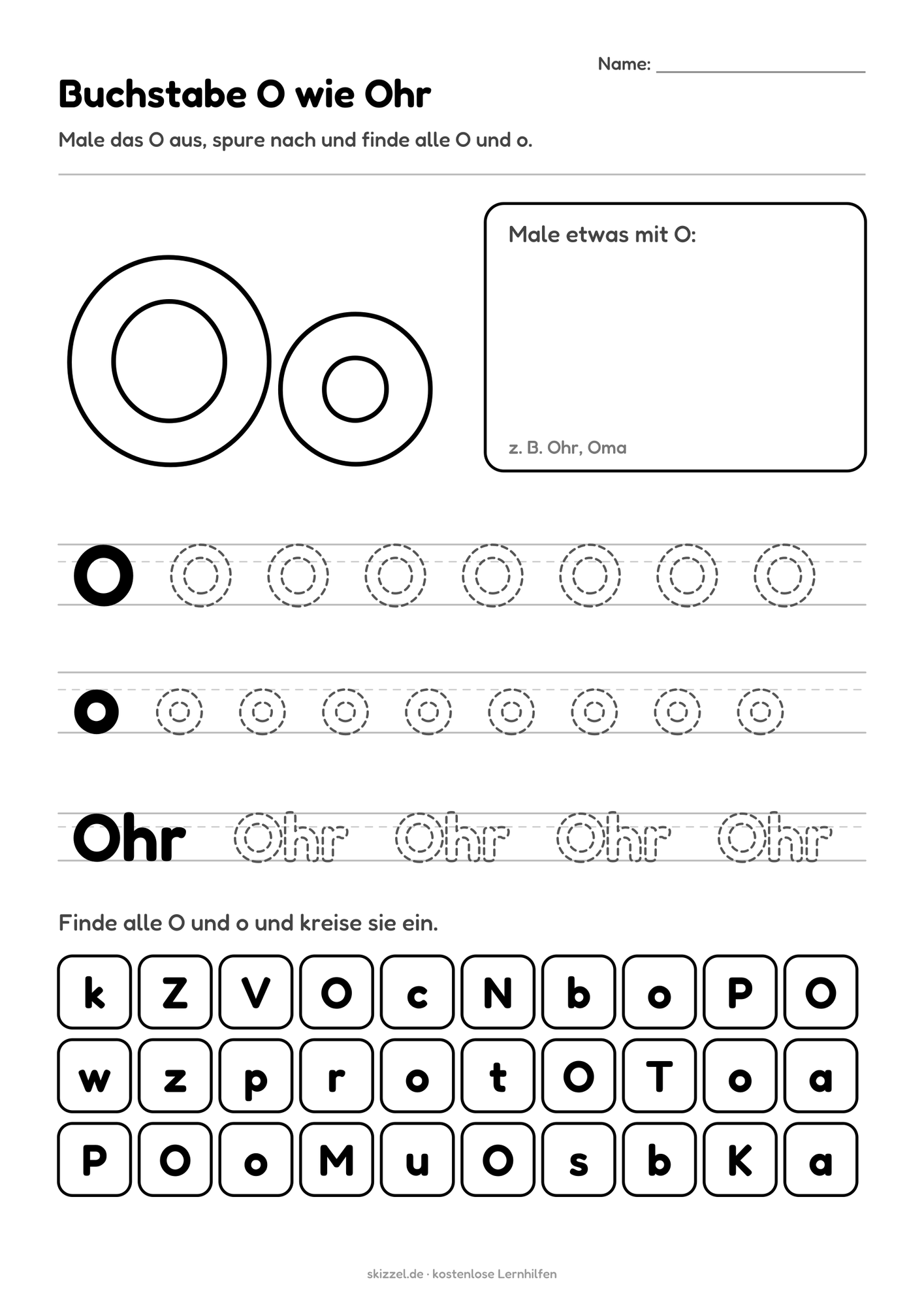 Buchstabe O wie Ohr