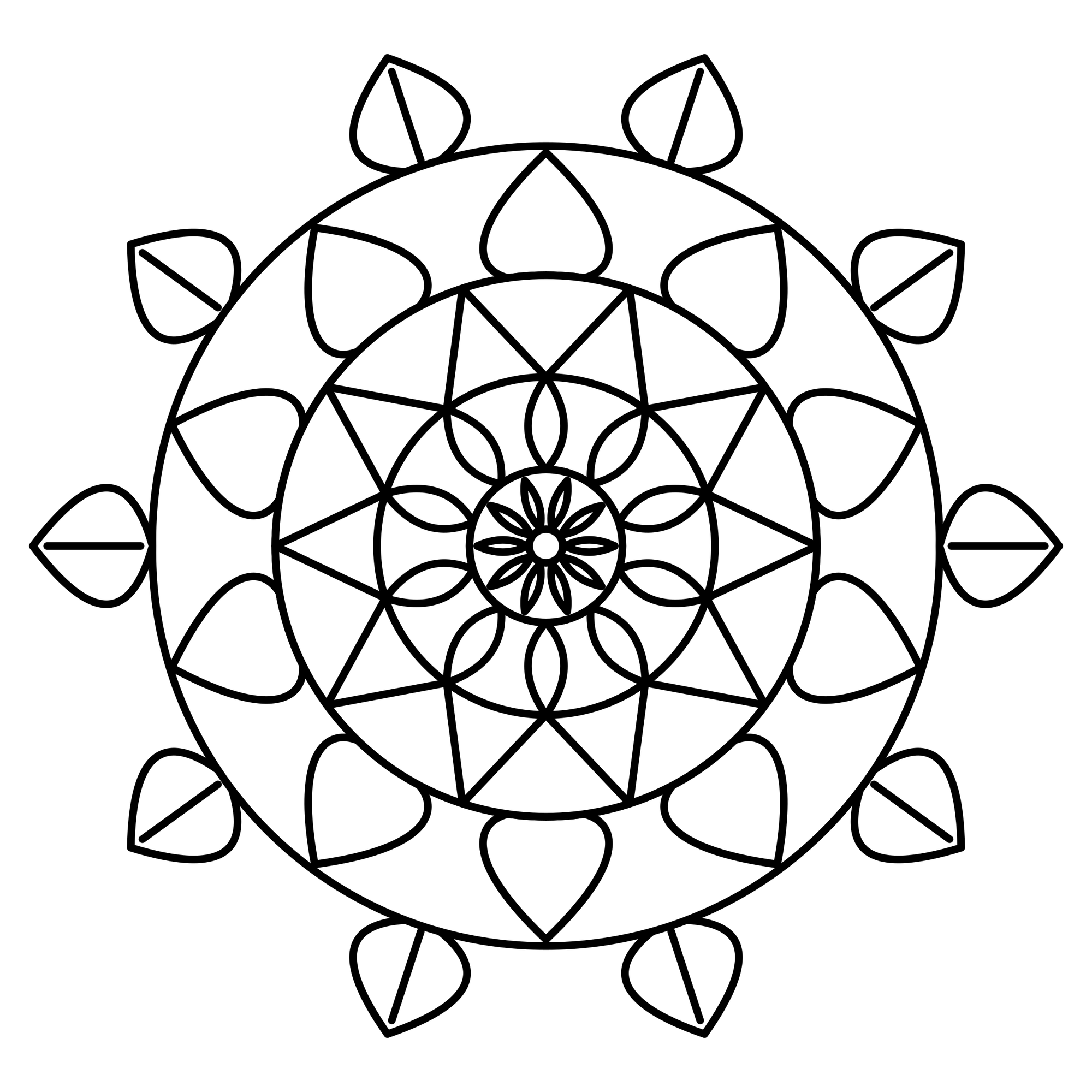 Blumen-Mandala