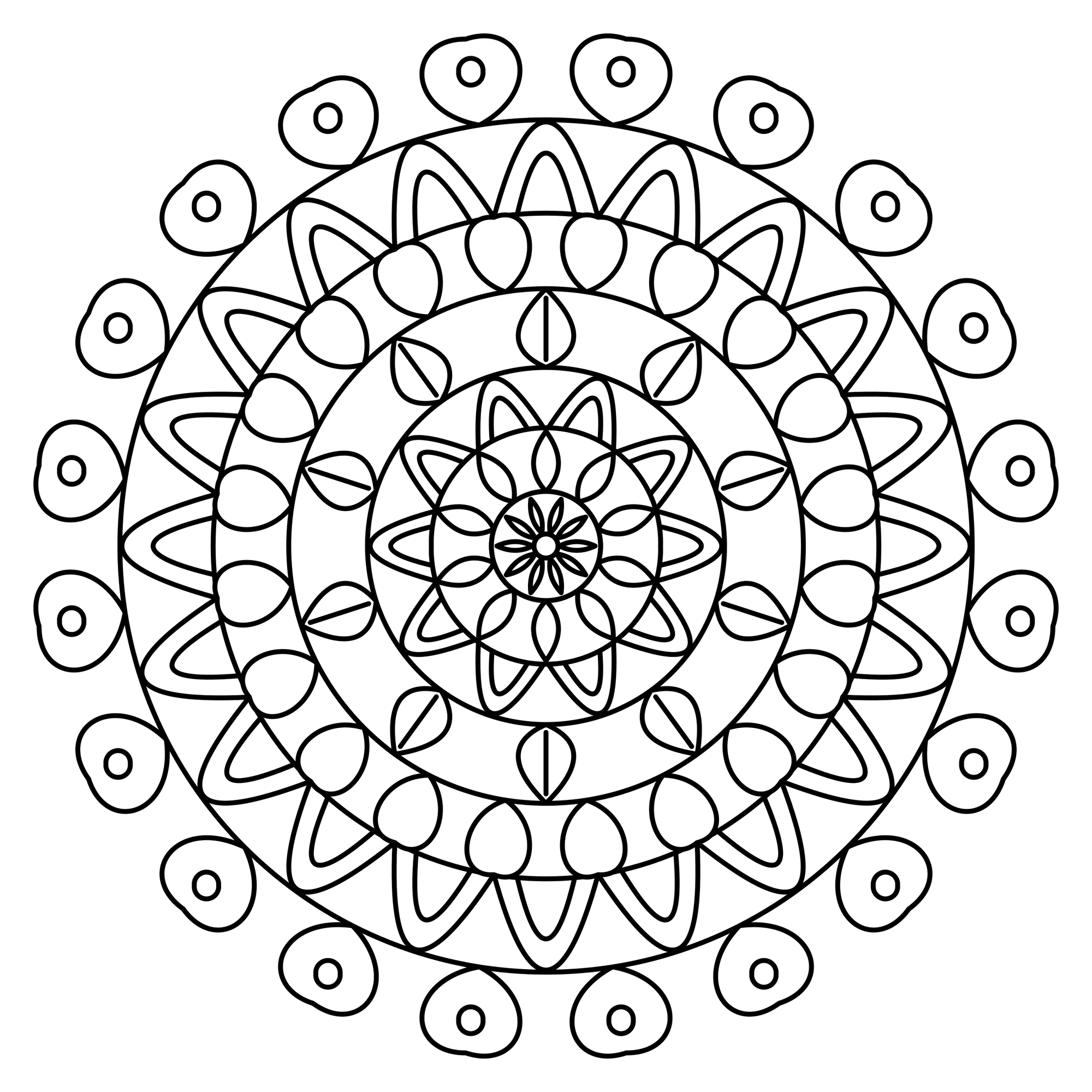 Blütenzauber-Mandala