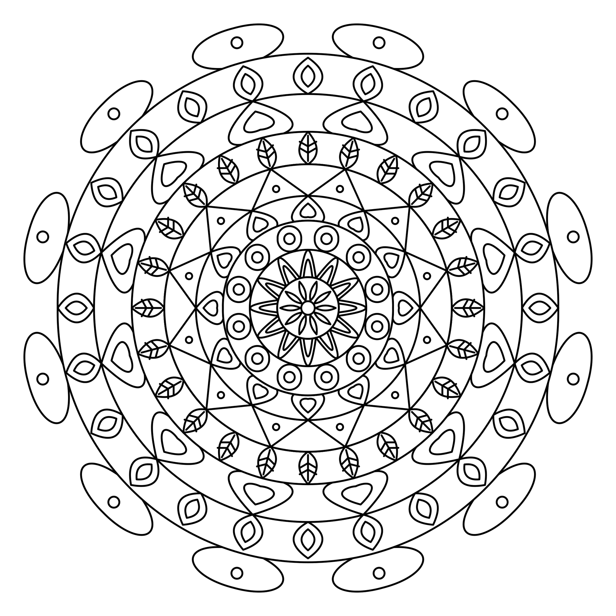 Kaleidoskop-Mandala