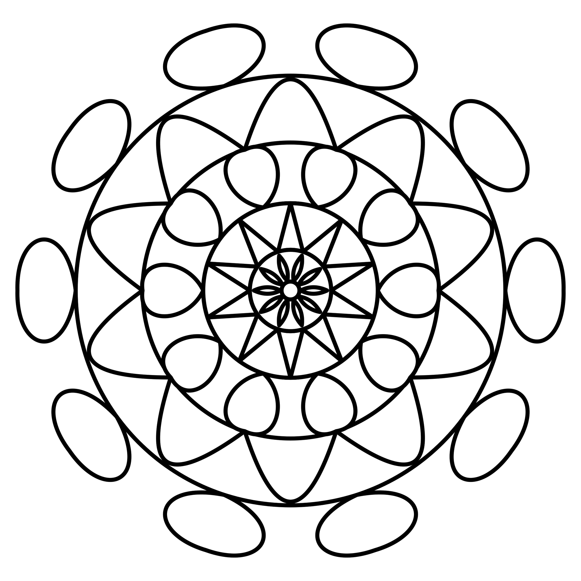 Blütenkranz-Mandala