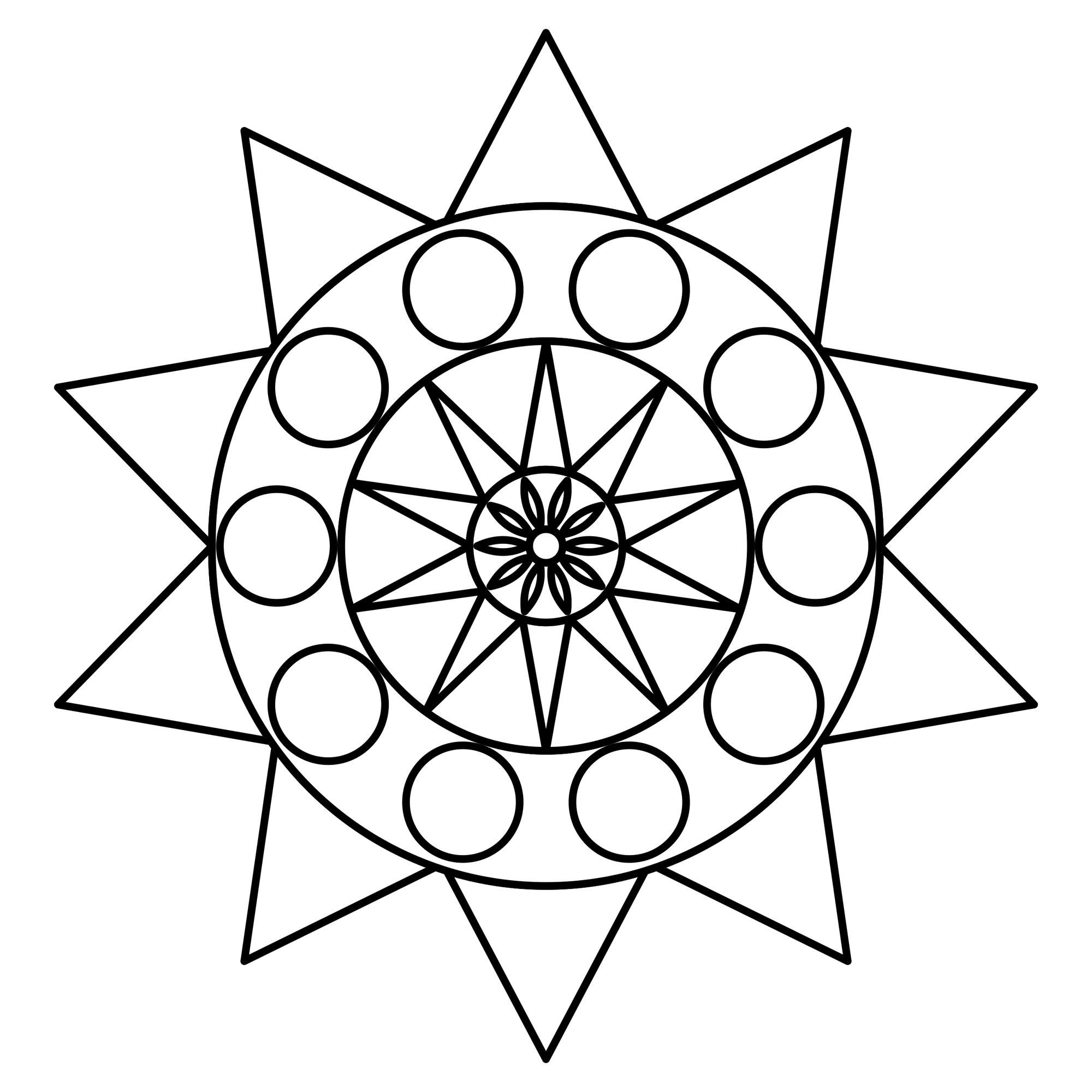 Zacken-Mandala