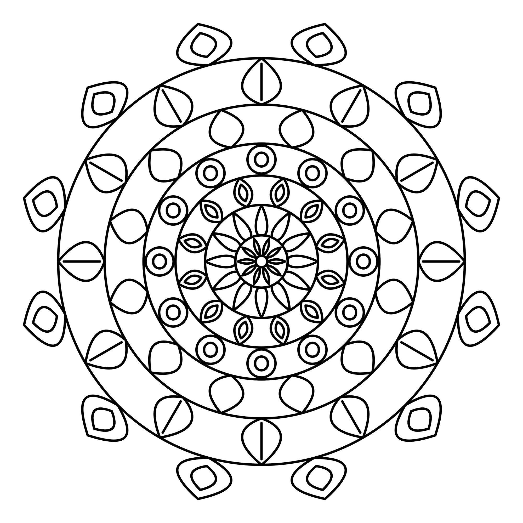 Rosetten-Mandala
