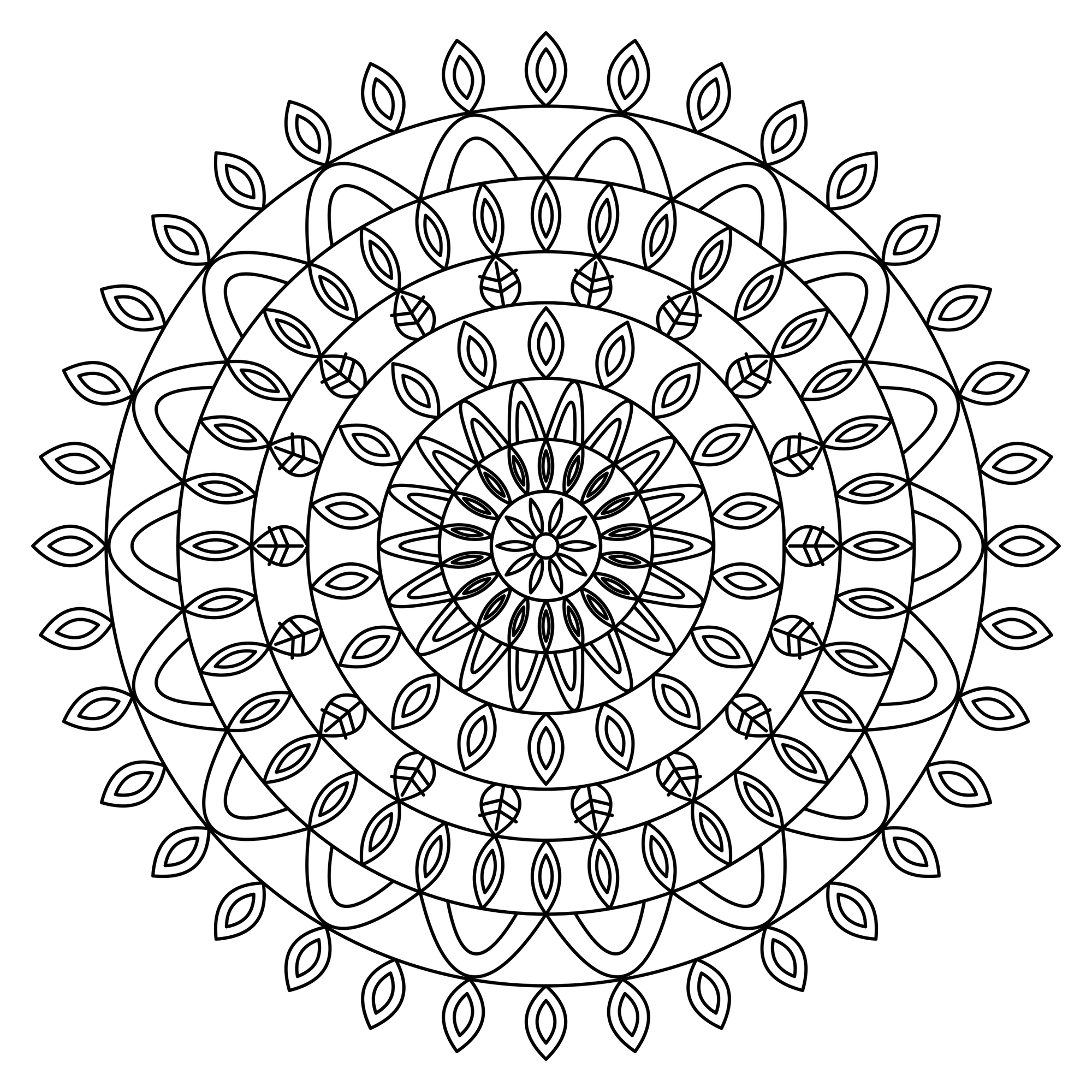 Sternblüten-Mandala