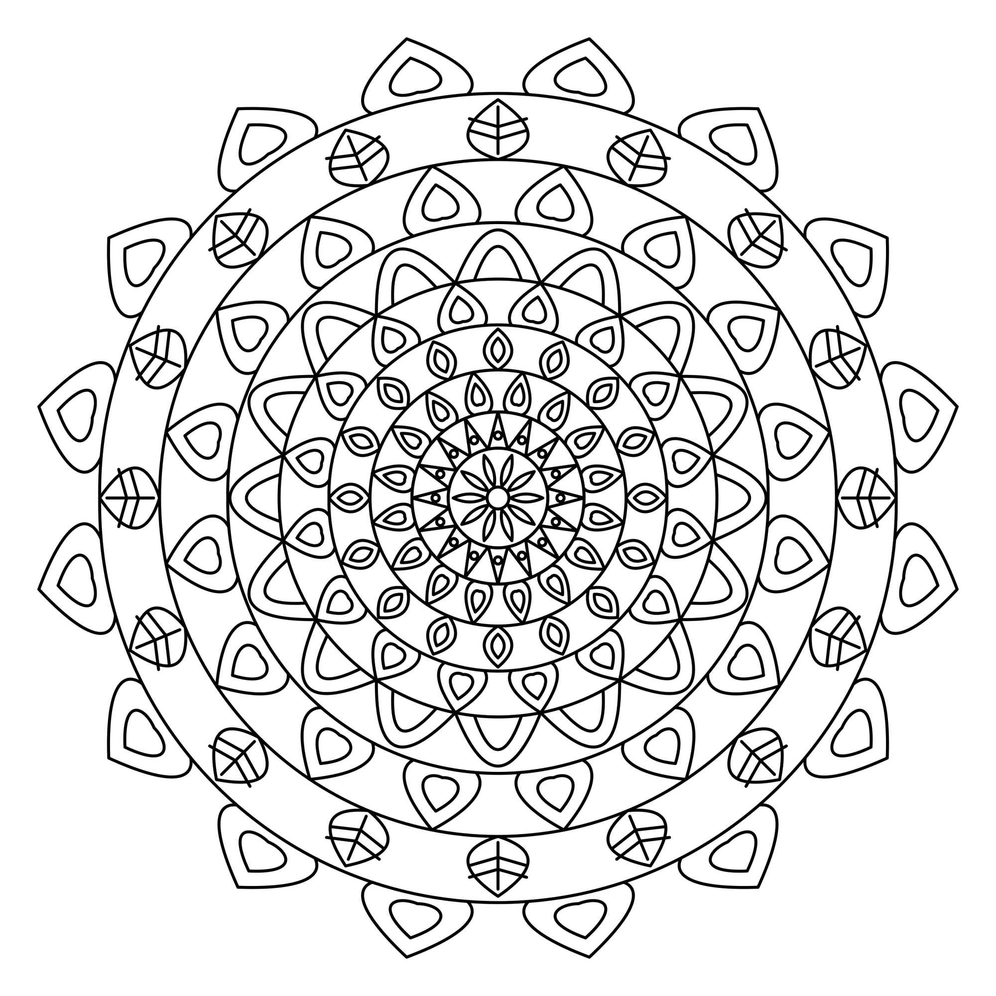 Tausend-Tropfen-Mandala