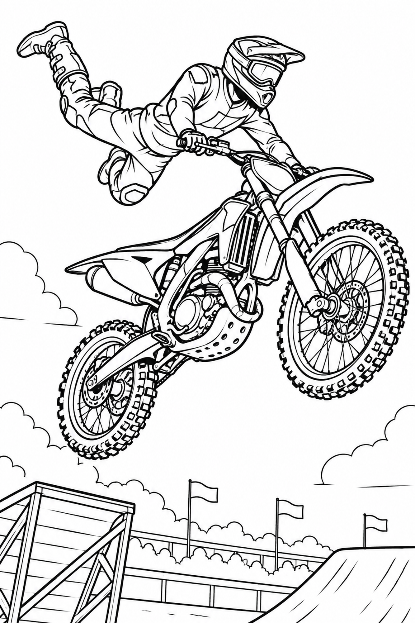 Motocross-Sprung
